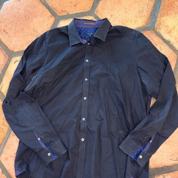 Ted Baker Men’s Button Down Shirt Size 7 - Picture 1 of 2